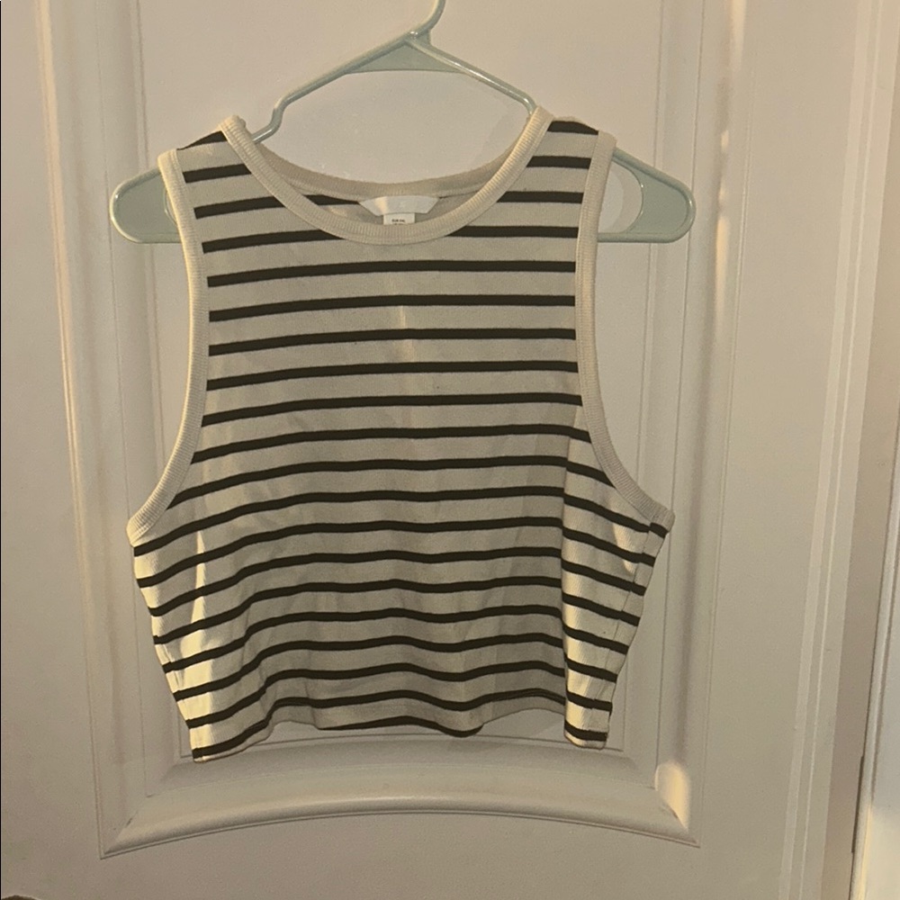 Striped crop Top